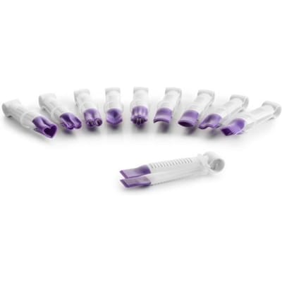 Ibili 789250 Lot de 10 Pinces Dentelés pour Fondant Plastique