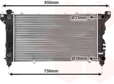 Van Wezel - RADIATOR VOOR CHRYSLER VOYAGER 1996-2001 04682587