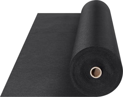Geotextiel Bodemdoek - Landschapsdoek Onkruid - Oprit Aanleggen - Heavy Duty Sterk - 6 x 50 ft - Zwart