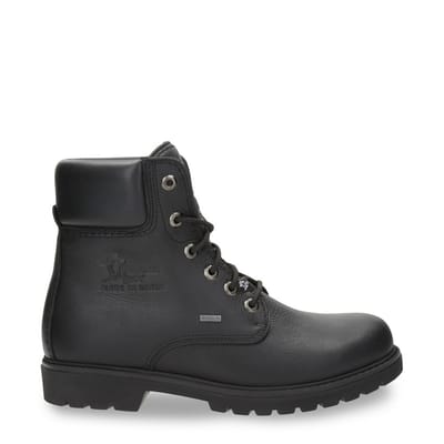 Panama Jack 03 GTX C2 Heren Zwarte Waterdichte Leren Enkellaarsjes