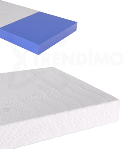 90 x 200 Topmatras Orthopedisch Luxe Topper Koudschuim 90x200 - Hybride 12cm dik - Bamboo Tijk Extra Ventilerend Stevig