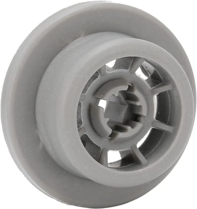 Vaatwasmachineonderdeel - Onderste mand wiel - Vaatwasser reparatie - Duurzaam kunststof - 3.5 x 1.6 cm - Zwart