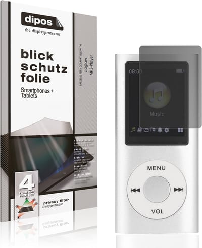 dipos – Matte Privacy Screenprotector geschikt voor ciciglow MP3-Player | Anti-Spy Beschermfolie