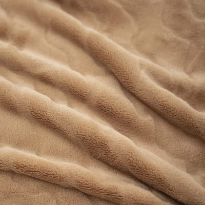 Zydante Pluche Plaid - Dekentje - Cozy Bliss Luxury Milky - Lichtbruin / 270x230 cm