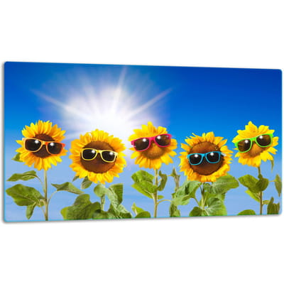TMK ArtDeko - Snijplank - Glas - 52x30 cm - Bloemenmotief