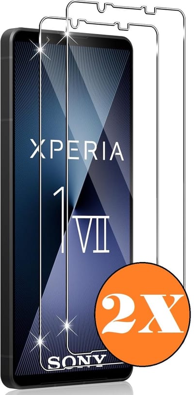 Screenprotector geschikt voor Sony Xperia 1 VII/1 VI 5G - gehard Glas Tempered Glass - 2 Stuks