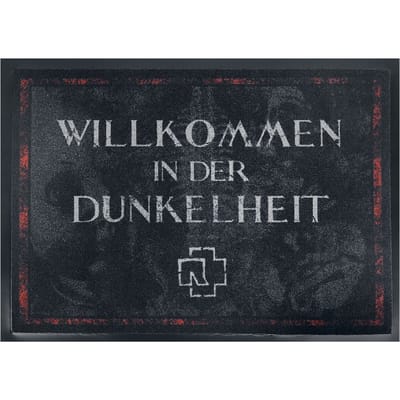 Rammstein Deurmat - Willkommen In Der Dunkelheit - voor Geen - donkergrijs-rood