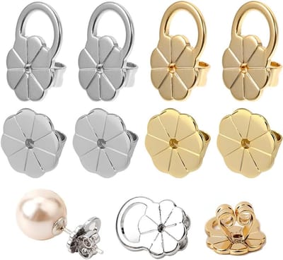 Set van 8 Hypoallergene Oorbellenhouders voor Zware Oorbellen - Perfecte Oplossing voor Organisatie en Bescherming
