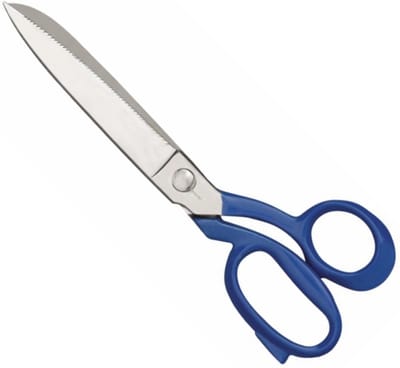Déglon Robuuste visschaar – gekarteld mes – blauw handvat – 24 cm – koolstofstaal