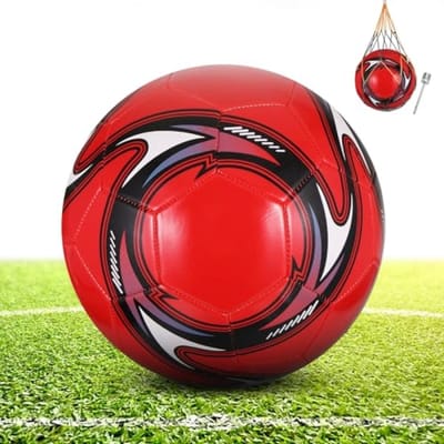 Rode voetbal maat 4 voor training - robuust en waterdicht
