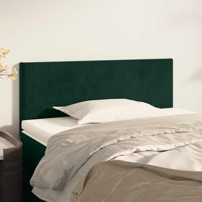 vidaXL - Hoofdbord - 100x5x78/88 - cm - fluweel - donkergroen