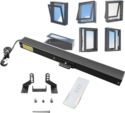 Elektrische Raamopener - Automatische Raambediening - Ventilatie Klimaatbeheer - DC24V Lineaire Actuator - 500 mm - Wit