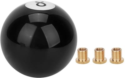 Dailygoods - Universele Billiard Bal Versnellingsknop - Geschikt voor Auto's - Stijlvol ontwerp - Zwart - Comfortabele grip - Perfecte pasvorm - Auto-...