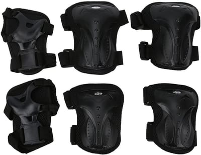 Beschermende Uitrusting - Skate Pads - Sporten Beschermen - Volledige Set - 6 Stuks - Zwart