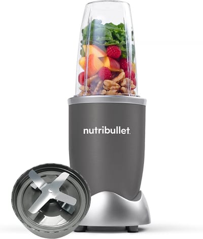 Nutribullet Original Blender - 600 Watt - Smoothie Maker - 3-delig - Blender - Grijs
