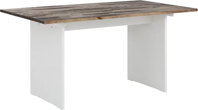 Morgan-Eettafel - 140 cm - Bruin/Wit