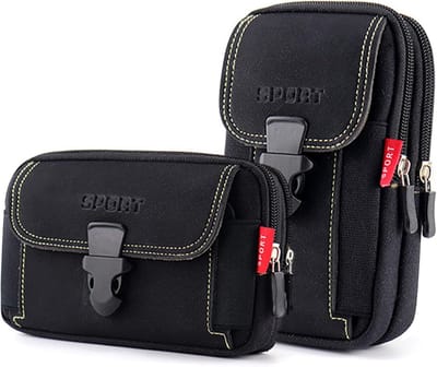 Heuptas voor smartphone - multifunctionele heuptas voor outdoor, wandelen, fietsen - geschikt voor telefoons tot 6,5 inch - 2 stuks
