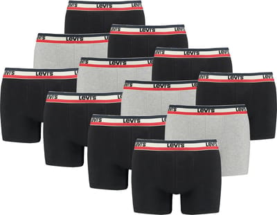 BOXERS 12 Pack Heren Levis SPRTSWR LOGO BOXER KORT Boxershorts Ondergoed Broek