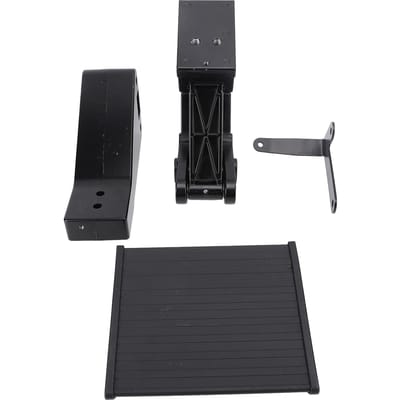 Marchepied Rétractable 82214245AD Métal Capacité de Charge 300lbs Structure Robuste Marchepied Arrière de Benne black