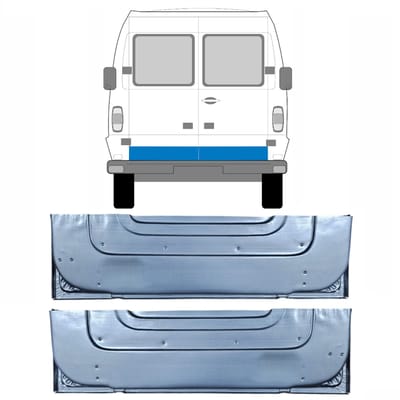 Reparatie plaatwerk achterste deuren voor Mercedes T1 207-410 1977-1995