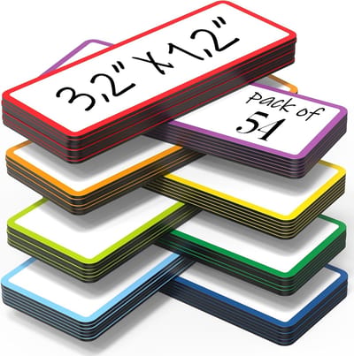 BOTC Scrum magneten - Whiteboard Magneten - 54 delig - 8x3 cm - voor Whiteboard, Magneetbord, Memobord of Magnetisch Tekenbord - Herschrijfbare Magneten op Koelkast