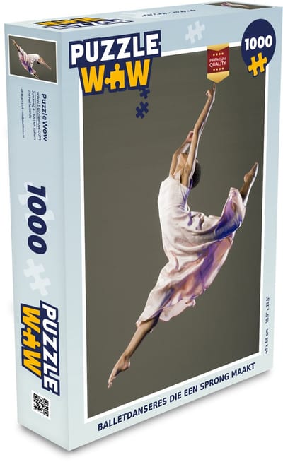 Puzzel Balletdanseres die een sprong maakt - Legpuzzel - Puzzel 1000 stukjes volwassenen
