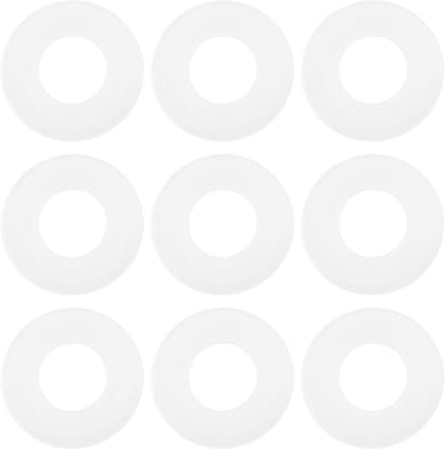 BRENZOOS- Plastic Pakking 100 Stks - Afdichting Ringen - Binnendiameter 4,3 mm - Buitendiameter 9 mm - Dikte 0,5 mm - Transparant kunststof - Afdichtring