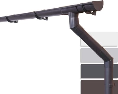 Dakgootset Halfrond 100mm - Professionele Dakafvoer voor Tuinhuisje, Carport of Terras