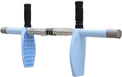 Binnendij trainer - Been bekken trainer - Spieren versterken - Instelbare weerstand - 63 cm lengte - Blauw