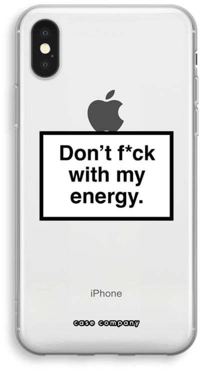 Case Company® - Hoesje geschikt voor iPhone XS hoesje - My energy - Soft Cover Telefoonhoesje - Bescherming aan alle Kanten en Schermrand