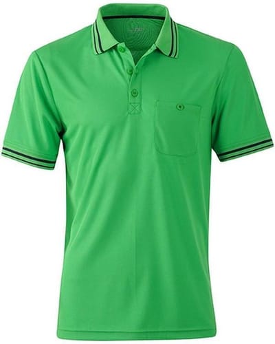 James and Nicholson Herenpolo shirt (Groen/koolstof Grijs)