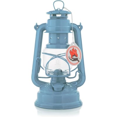 Feuerhand Stormlantaarn Baby special 276 - Pastel blauw - 13.5x15x26.5cm - Modern