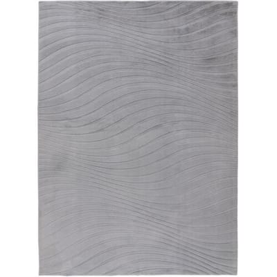 KAYOOM Vloerkleed Kierk, laagpolig (325, Zilver, 120 x 170 cm)