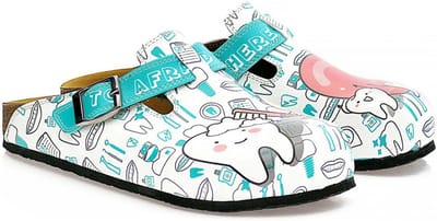 Goby Dentist Clogs – Handgemaakt – Premium Kwaliteit – Maat 35