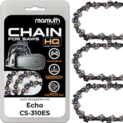 3-Pack Zaagkettingen voor Kettingzaag 35 cm - 1.1mm - 3/8" - 52 Schakels