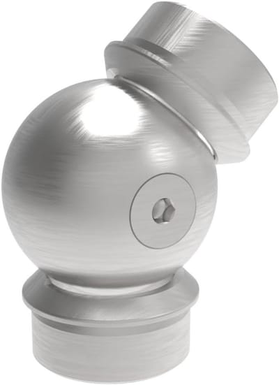 Buisverbinder - Verstelbaar Gewricht - Balkon Leuning - Scharnier Bolvormig - 424 mm - Zilver