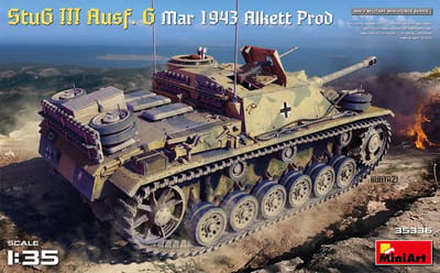 MiniArt Modelbouwpakket Militaire voertuigen - 35336 StuG III Ausf. G March 1943 Alkett Prod Plastic - 1:35 - Modelbouw