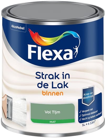 Flexa - Strak In De Lak Binnenlak Mat - Vol Tijm - Mengverf - 1 L