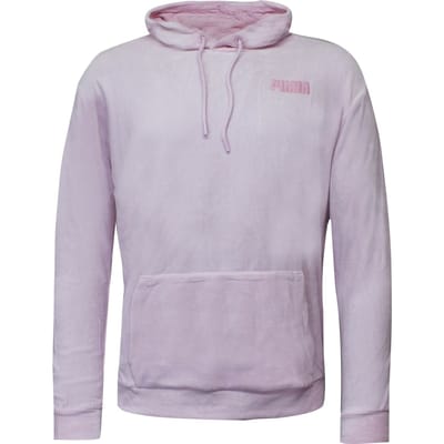Puma Velour Hoodie Geborduurd Logo Roze Trui - Dames