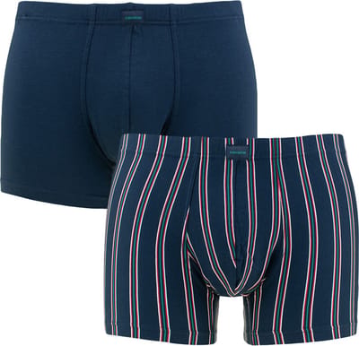 CECEBA heren 2P boxers modal stripe blauw