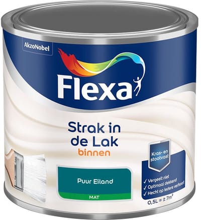 Flexa - Strak In De Lak Binnenlak Mat - Puur Eiland - Mengverf - 500 Ml