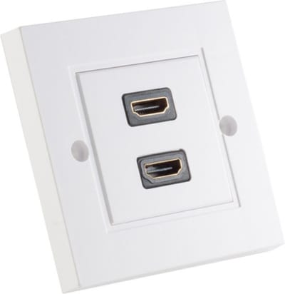 S-Impuls HDMI inbouw wandcontactdoos met 2 aansluitingen - versie 1.3 (Full HD 1080p)