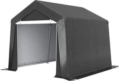 Carport Tentgarage - Opbergtent Garagetent - Voertuigen Beschermen - Waterdicht UV-bestendig - 300x302x235 cm - Donkergrijs