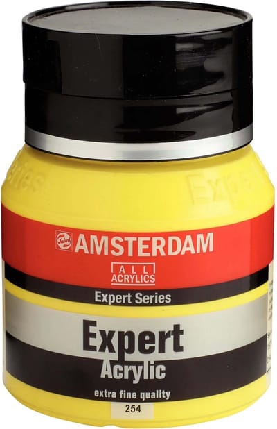 Expert Series Acrylverf Pot 400 ml - Permanent Citroengeel 254