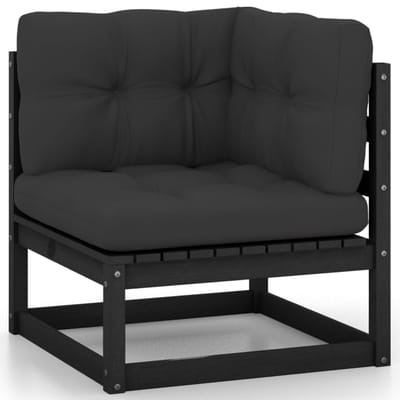 vidaXL - 8-delige - Loungeset - met - kussens - massief - grenenhout