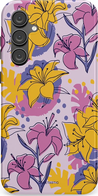 Casetastic Hoesje Geschikt voor Samsung S23 FE - Stijlvolle Beschermende Duo-layer Case - Flora Fantasia