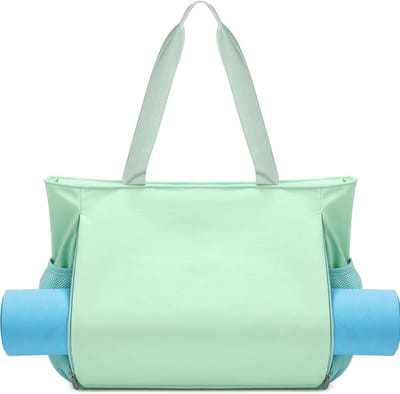 SnelShoppen - Yoga Mat Bag Dames Sporttas voor Teenagers - Waterproof Gym Bag met Scheidingsvak voor Nat en Droog - Lichtgewicht Polyester - 41.5x16.7