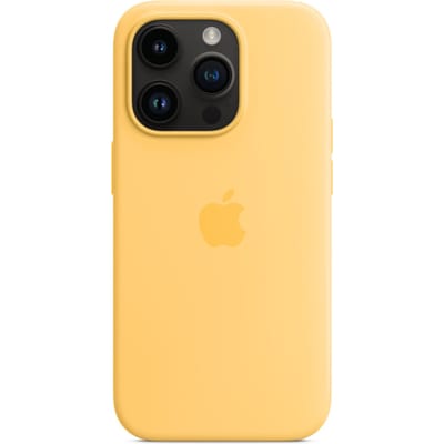 Silicone Backcover MagSafe voor de Apple iPhone 14 Pro - Sunglow
