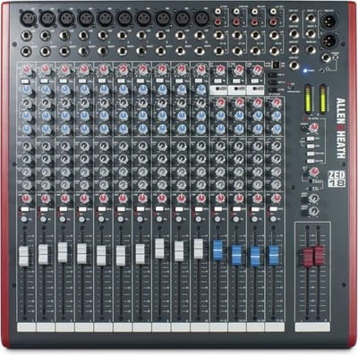 Allen & Heath ZED18 18kanalen 10 - 30000Hz Grijs, Rood mengpaneel