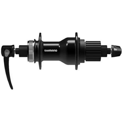 Achterste schijfnaaf, voor snelspanner met middenafstand, met cassettebody Shimano Center lock Micro spline